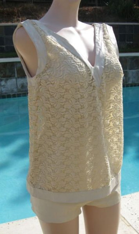 Vintage early 60's Rose Marie Reid White Leather &