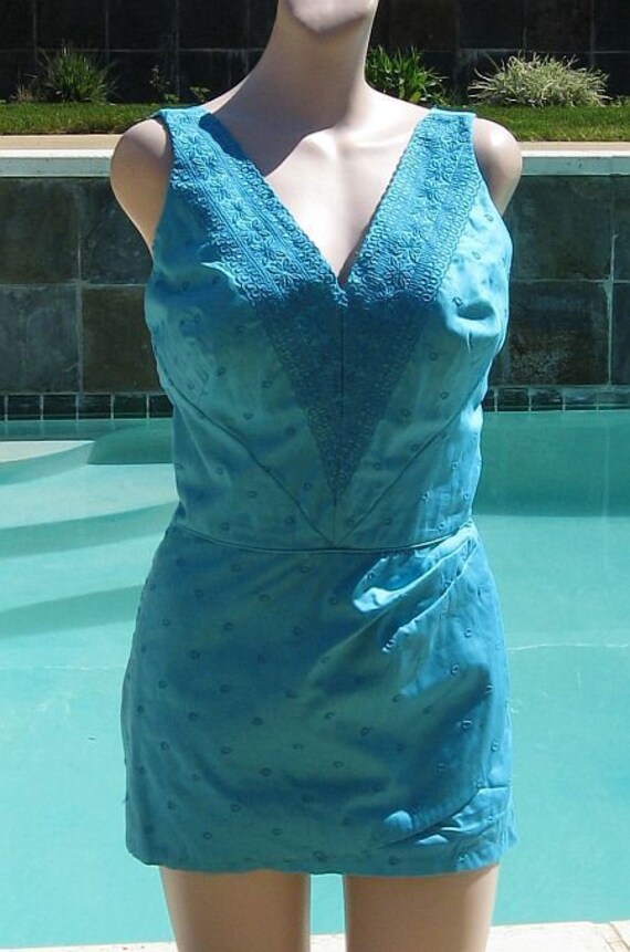 Vintage late 50's early 60s Alix of Miami Turquois