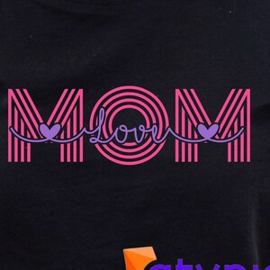 Type of love: celebrate Mother&#39;s day, vector editable design Files svg, pdf, cdr, eps, png - customizable & creative!
