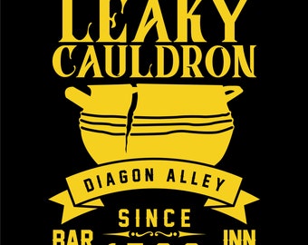 Leaky Cauldron Bar Inn corte plotter dcr, svg, pdf, png.