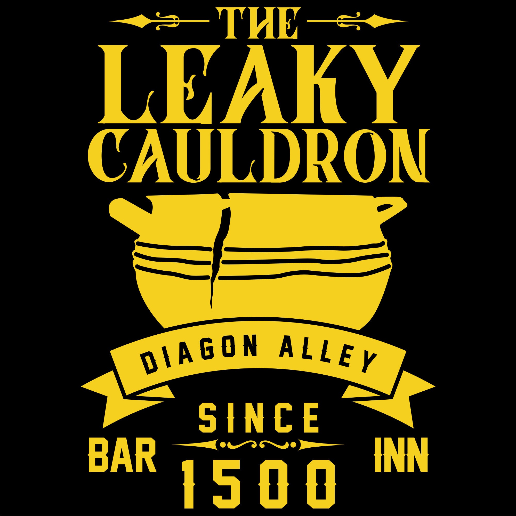 Leaky Cauldron Bar Inn cut plotter dcr svg pdf png. | Etsy