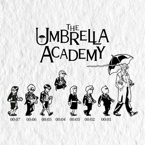 Kids from Academy Umbrella vector editable design Files: svg, pdf, cdr, png - customizable & creative!