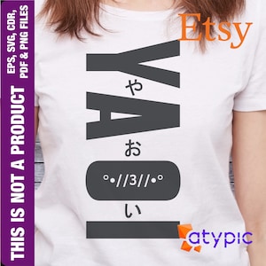 Yaoi minimal design to create unique apparel vector editable CDR svg pdf eps for vinyl cut