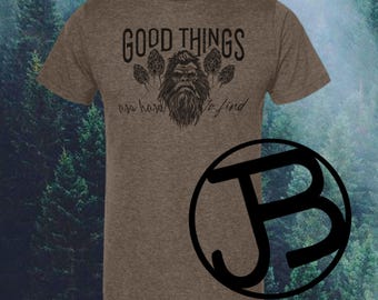 Camiseta Bigfoot Mushroom: las cosas buenas son difíciles de encontrar