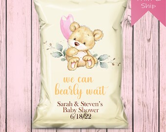 We Can Bearly Wait Chip Bag Girl/Bearly Wait/Teddy Bear Theme/Bear Baby Shower