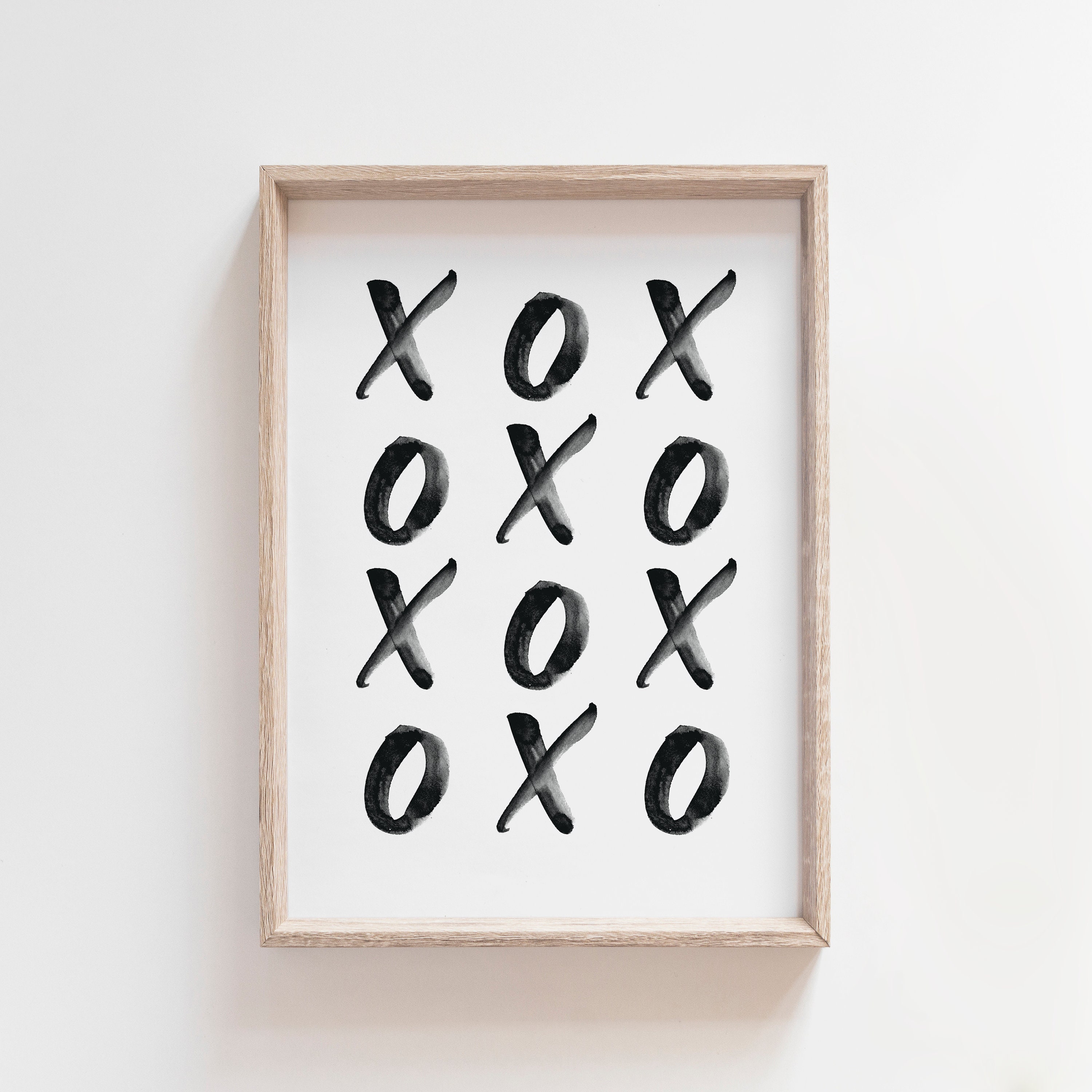 XOXO Watercolor Art Print. XOXO Typography Print. Fashion Wall Etsy