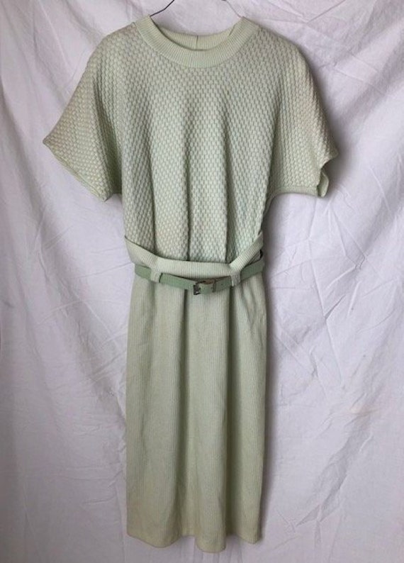 mint green sweater dress