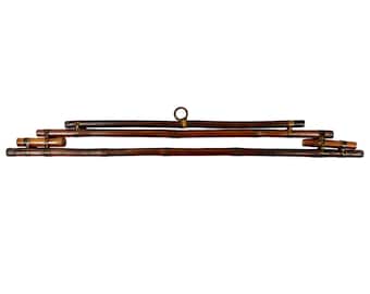 Handmade Bamboo Hanger | Thanh Rustic Wall Hanging Display | Eco-Friendly Artisan Hanger for Tapestries, Scarves, Artwork