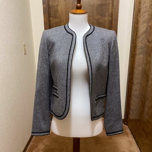 Size 4 Gray Wool Jacket