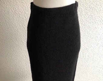 Size Small Black Knit Skirt