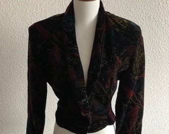 Size Small Black Velvet Jacket