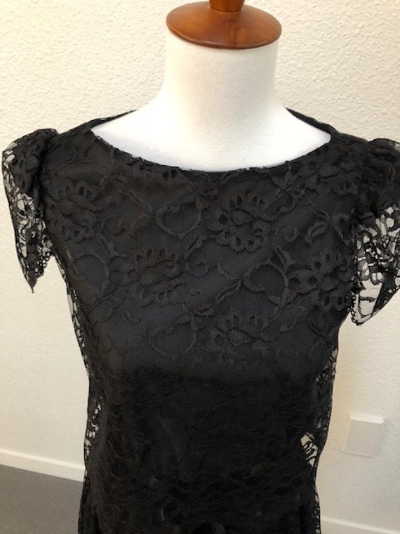 Size 5 Black Lace Dress - image 4