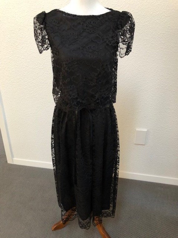 Size 5 Black Lace Dress - image 1