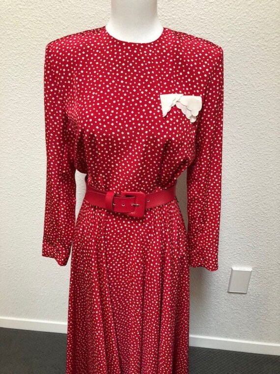 Size 6P Red Liz Claiborne Dress - image 2