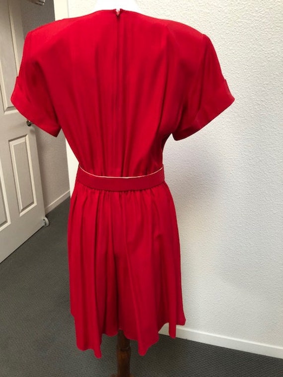 Size 10P Red Skort Dress - image 4