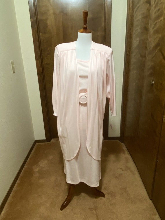 Size 8 Pink Knit Dress with Jacket