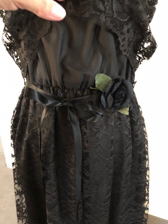 Size 5 Black Lace Dress - image 3