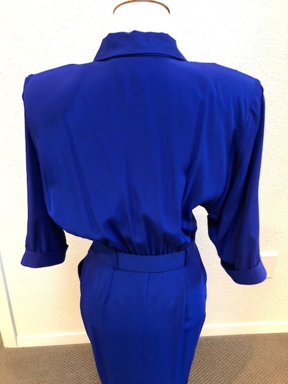 Size 8P Petite Blue Nina Piccalino Dress - image 4