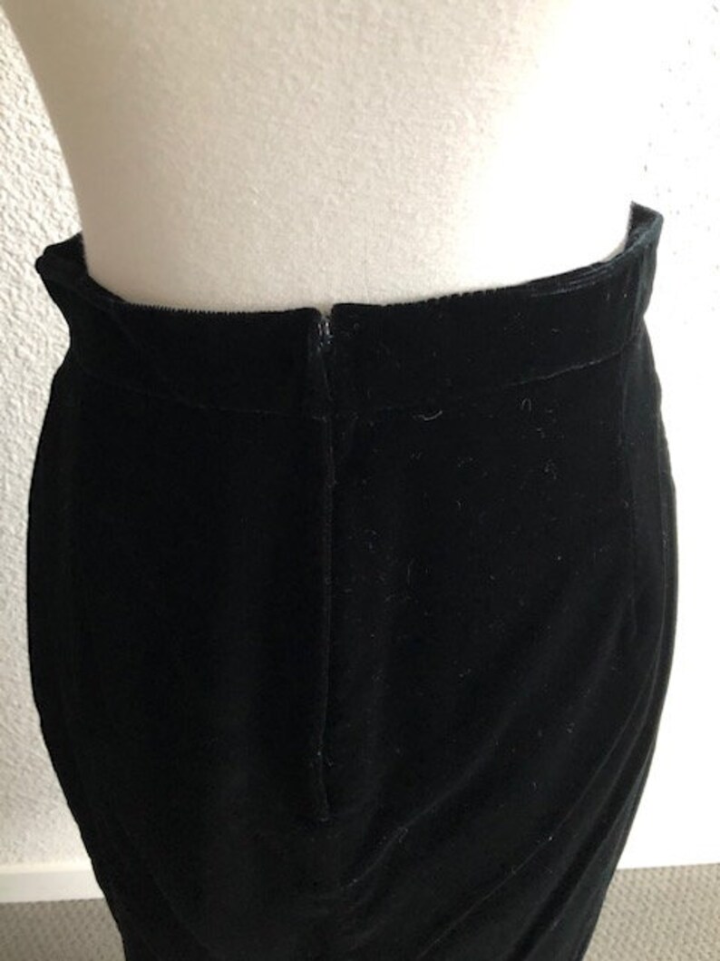 Size 1112 Black Velvet Skirt