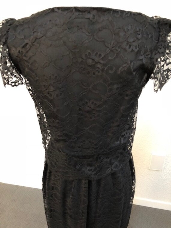 Size 5 Black Lace Dress - image 6
