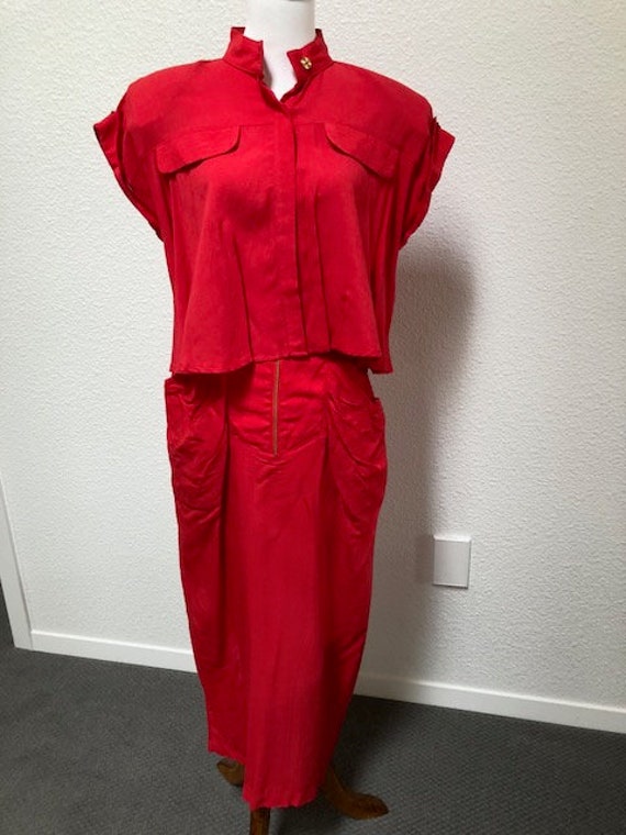 Size 7 Red Skirt/Top - image 1