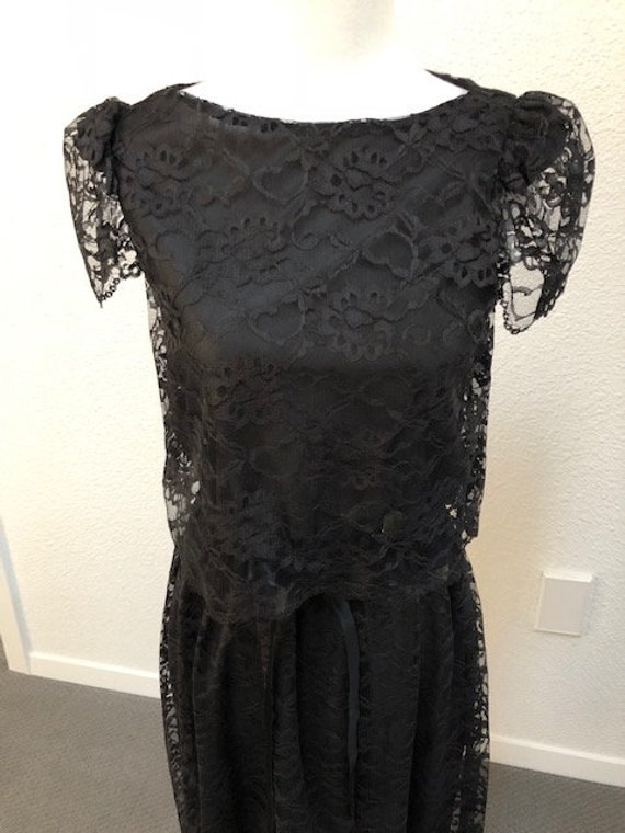 Size 5 Black Lace Dress - image 2