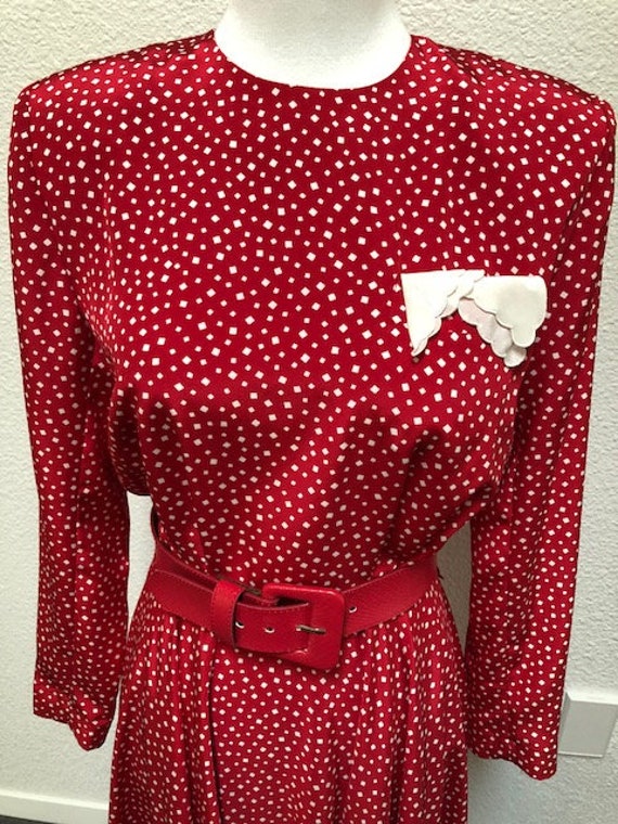 Size 6P Red Liz Claiborne Dress - image 3