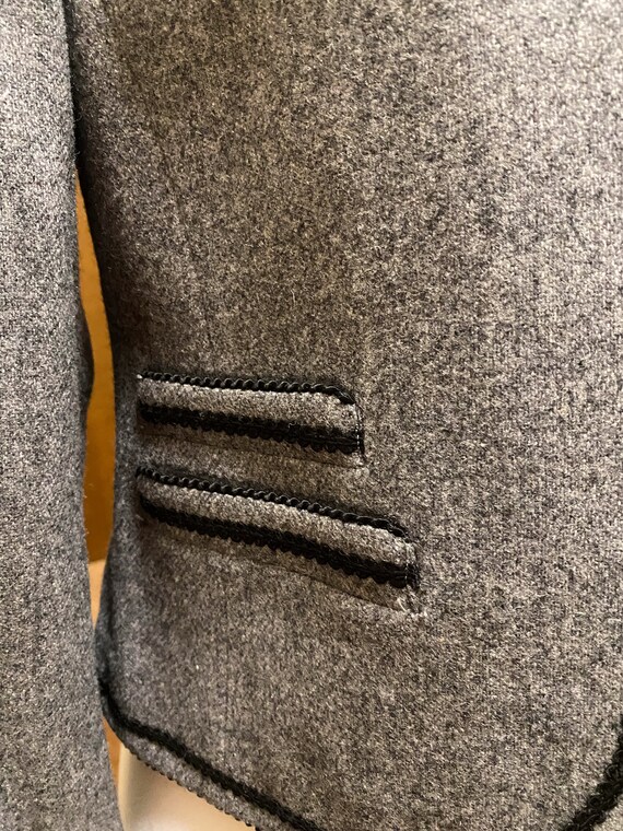 Size 4 Gray Wool Jacket - image 4