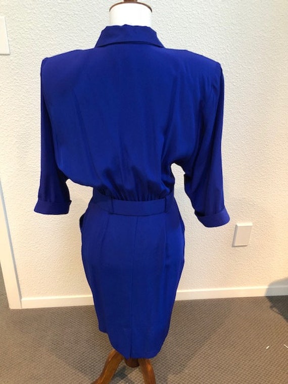 Size 8P Petite Blue Nina Piccalino Dress - image 3