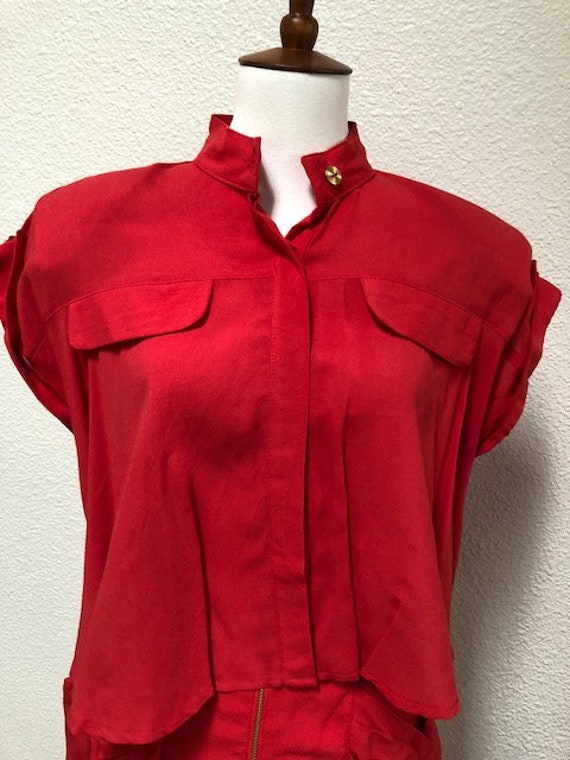 Size 7 Red Skirt/Top - image 2