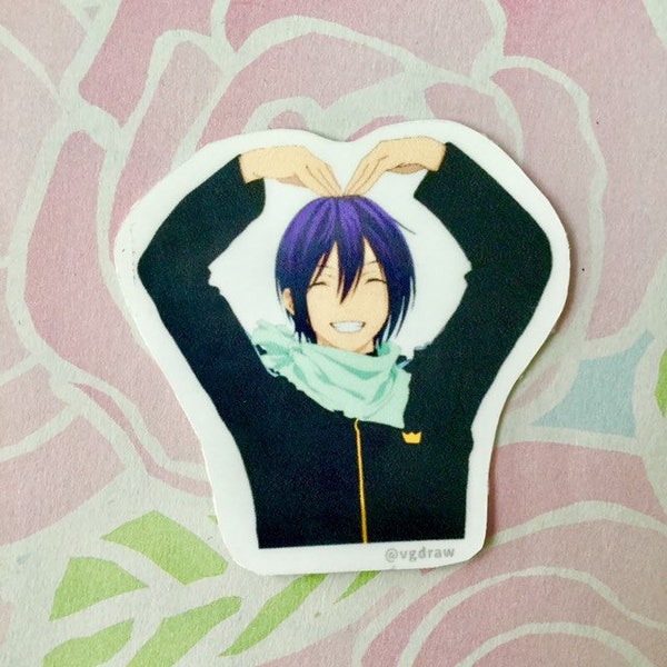 Noragami Yato bras coeur Sticker