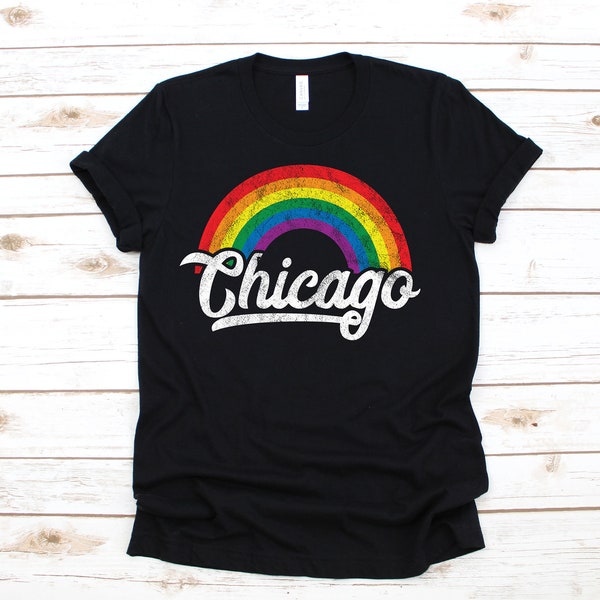 Chicago Rainbow Gay Pride Parade LGBT Boystown  / T-Shirt / Sweatshirt / Tank Top / Kids Hoodie / Children Tee / Apparel Gift