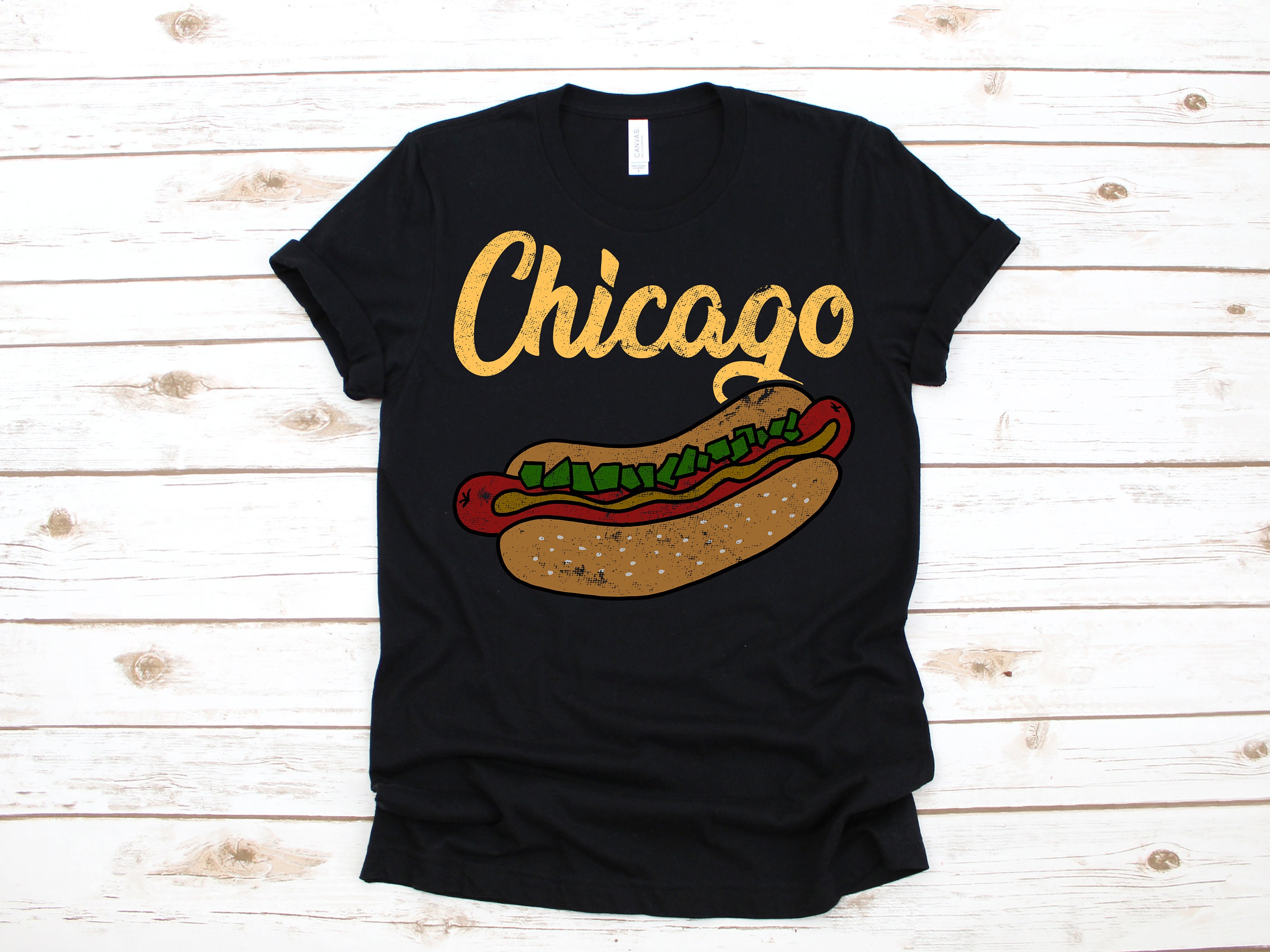 Chicago Style Hotdog Shirt / Sweatshirt / Tank Top / Kids - Etsy UK