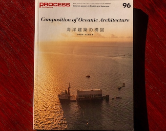 Vintage Japanese Architecture Magazine Architecture Coffee Table Book - Process Architecture 96: Composition of Oceanic Architecture