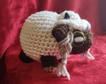 Wooloo inspired pokemon sheep crochet amigurumi plush