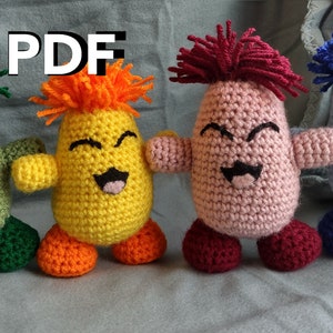 Neopets Chia inspired ~~~PDF PATTERN~~~ amigurumi plush instructions