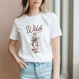 Wild Spirt T-shirt, Ladies Unisex Crewneck Shirt, Rodeo, Western Shirt, Cowboy, Cute Tshirt, Vintage, Retro, Gift, Funny T-shirt