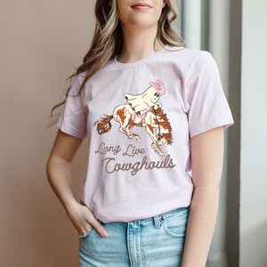 Long Live Cowghouls Sweatshirt, Western Halloween Shirt, Cowboy Ghost Shirt, Halloween Gift, Cowgirl Halloween Shirt, Spooky Cowboy Shirt