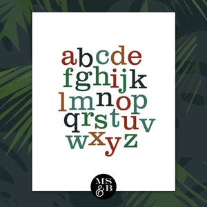 Jungle Colors Alphabet ABC&#39;s Safari