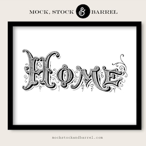 HOME Welcome Sign Printable Victorian Decor