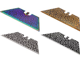 Laser Etched Utility Blade: Custom Engraved Box Cutter Razor Blade