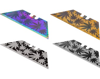 Laser Etched Utility Blade, Custom Utility Knife Blades, Laser Engraved, Box Cutter Blade, Razor Blade - Mary Jane - Choose Color & Quantity