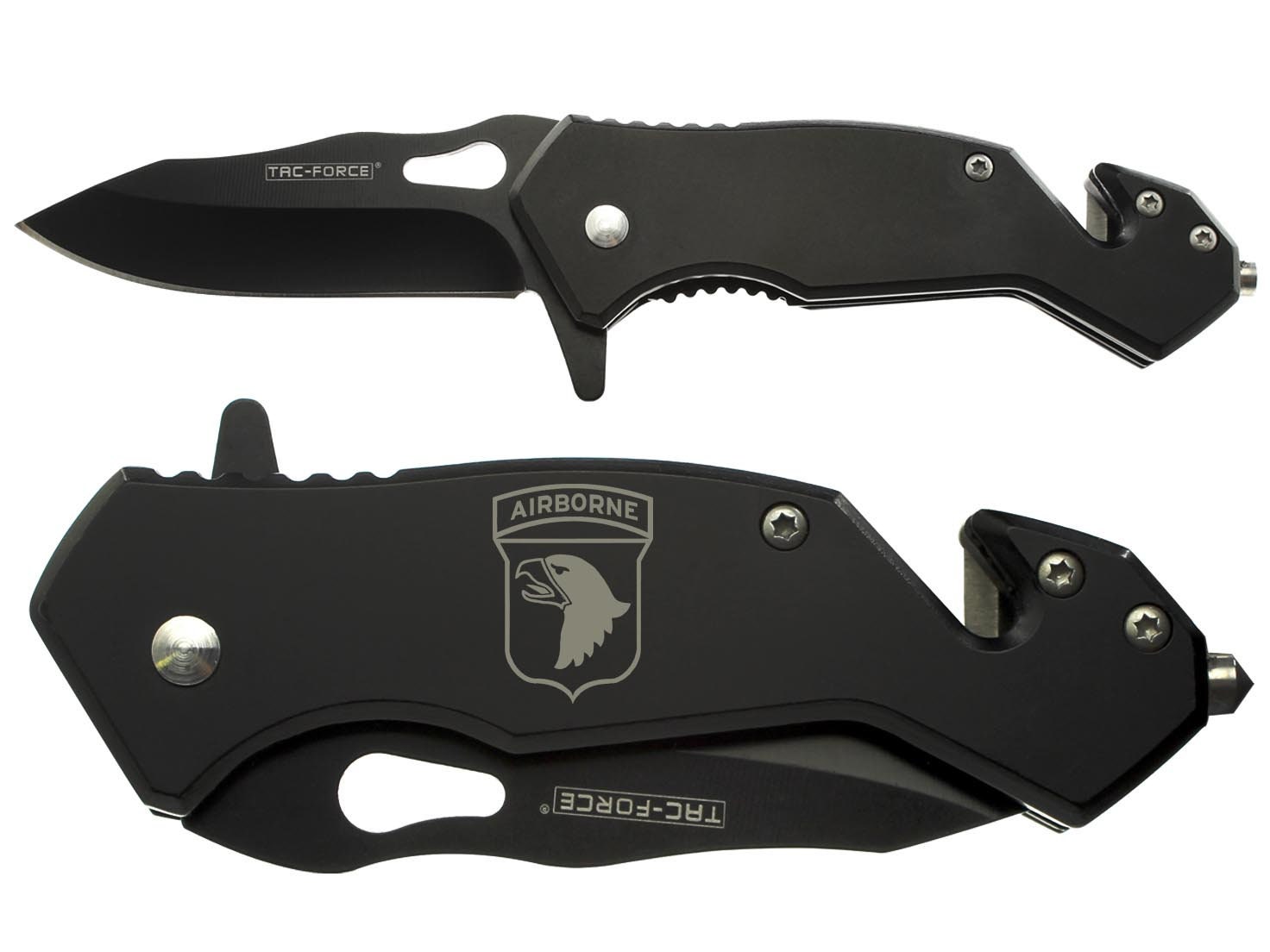 Folding Rescue Pocket Knife Glass Break Seatbelt Cutter Black Etsy