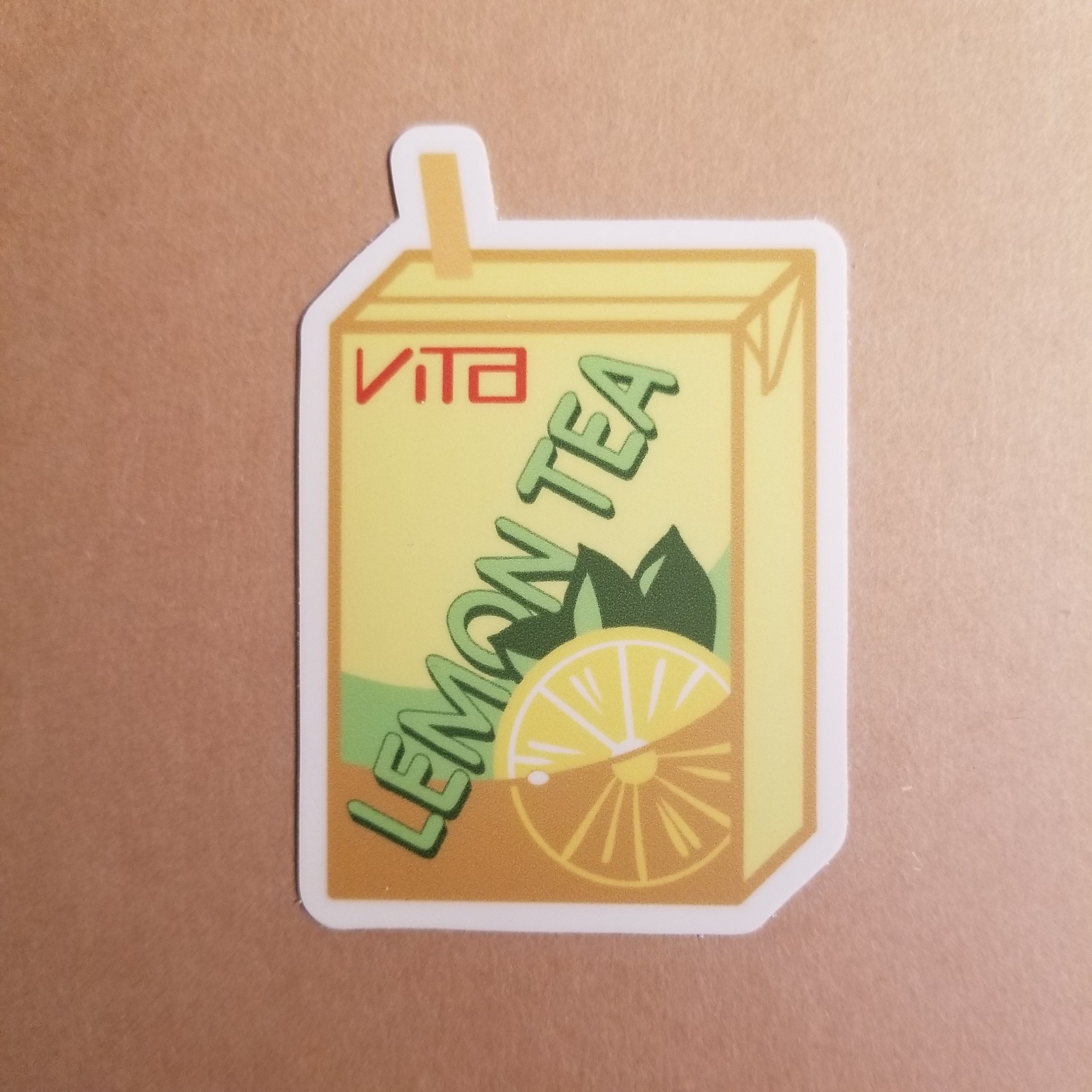 Sticker Vta Vita Lemon Tea Drink Sticker • Vinyl Sticker • Laptop Sticker • Vinyl ...
