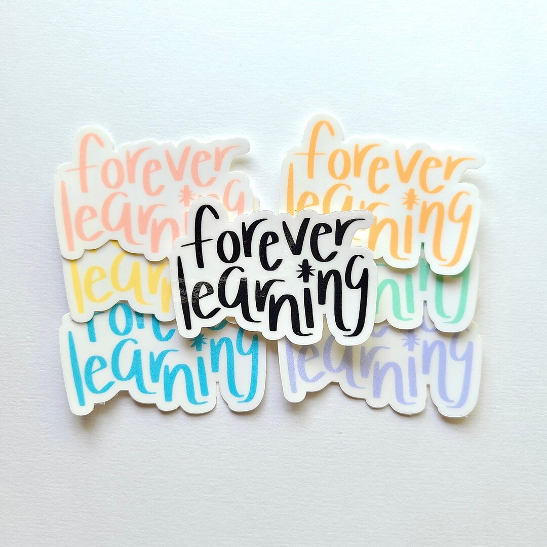 Learning Brief Sticker Forever Learning Sticker •vinyl Sticker•laptop Sticker•vinyl Laptop ...