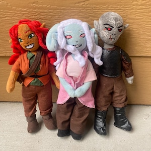 TTRPG/DND/Pathfinder custom character plush commissions