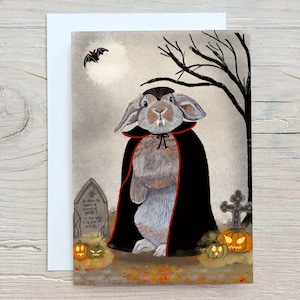 Biglietto d'auguri con coniglietto di Halloween - Halloween Hoppy - Invia direttamente al tuo destinatario!