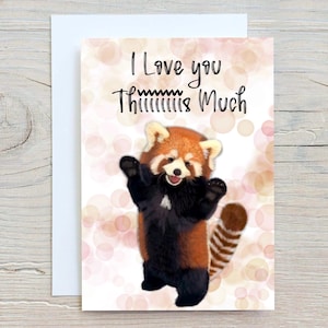 I Love you This Much Raccoon - Wenskaart - Stuur rechtstreeks naar de ontvanger!