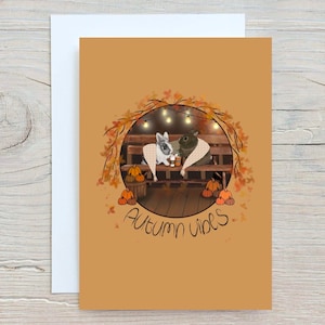 Lapin d'Automne Vibes - Carte de voeux - Envoyez directement à votre destinataire !