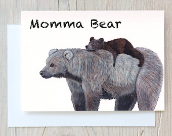 Papa Bear, Momma Bear, Bear & Baby Bear Greetings Card - Send Directly to Your Recipient!